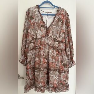 Women’s Floral Open Back Dress